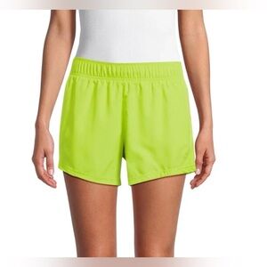 NWOT Athletic Works Green Athletic Shorts Lightweight Elastic Waist